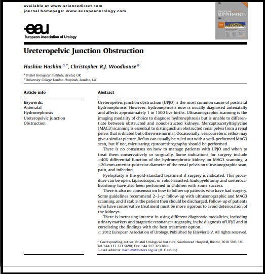 Ureteropelvic Junction Obstruction