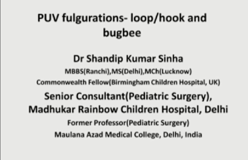 posterior urethral valve ablation