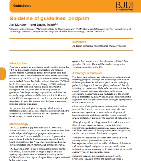 Priapism/Guideline