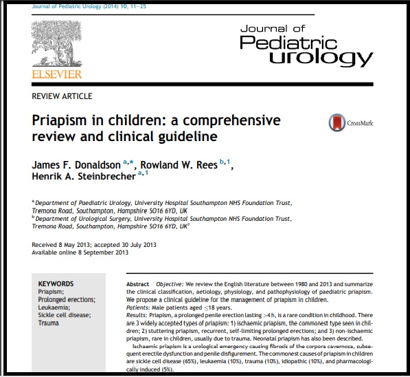 Priapism in children: a comprehensive review and clinical guideline